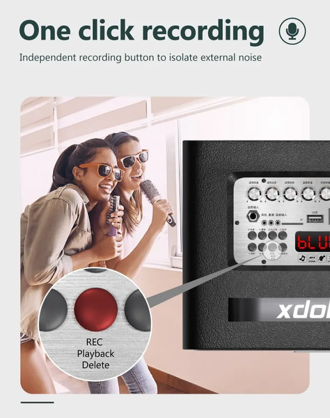 Беспроводная акустика Xdobo Thunder 1978 150W + 2 микрофона 1102 фото