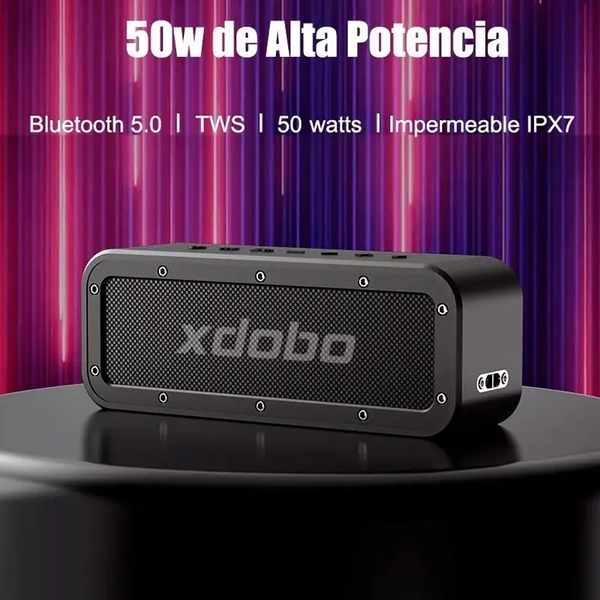 Беспроводная колонка XDOBO Wake 50 Вт Soundbar Box Сабвуфер с глубокими басами,TWS,Type-C,IPX7,BT5.0,10h Max XW50W фото