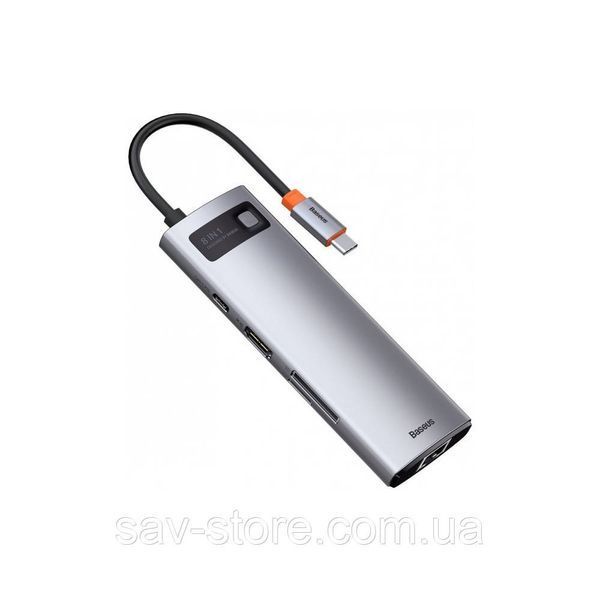 USB-хаб Baseus Metal Gleam Series 8-in-1 Multifunctional Type-C HUB Docking Station 2134204723 фото