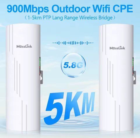 Зовнішній бездротовий Wi-Fi міст 5.8GHz CPE WB610H до 5 км. Комплект 2шт. 1129 фото