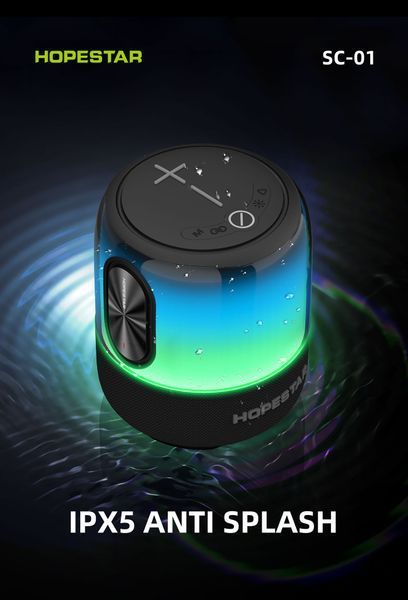 Портативная Bluetooth-колонка Hopestar SC-01 60W + микрофон (Синий корпус) 1998340754 фото